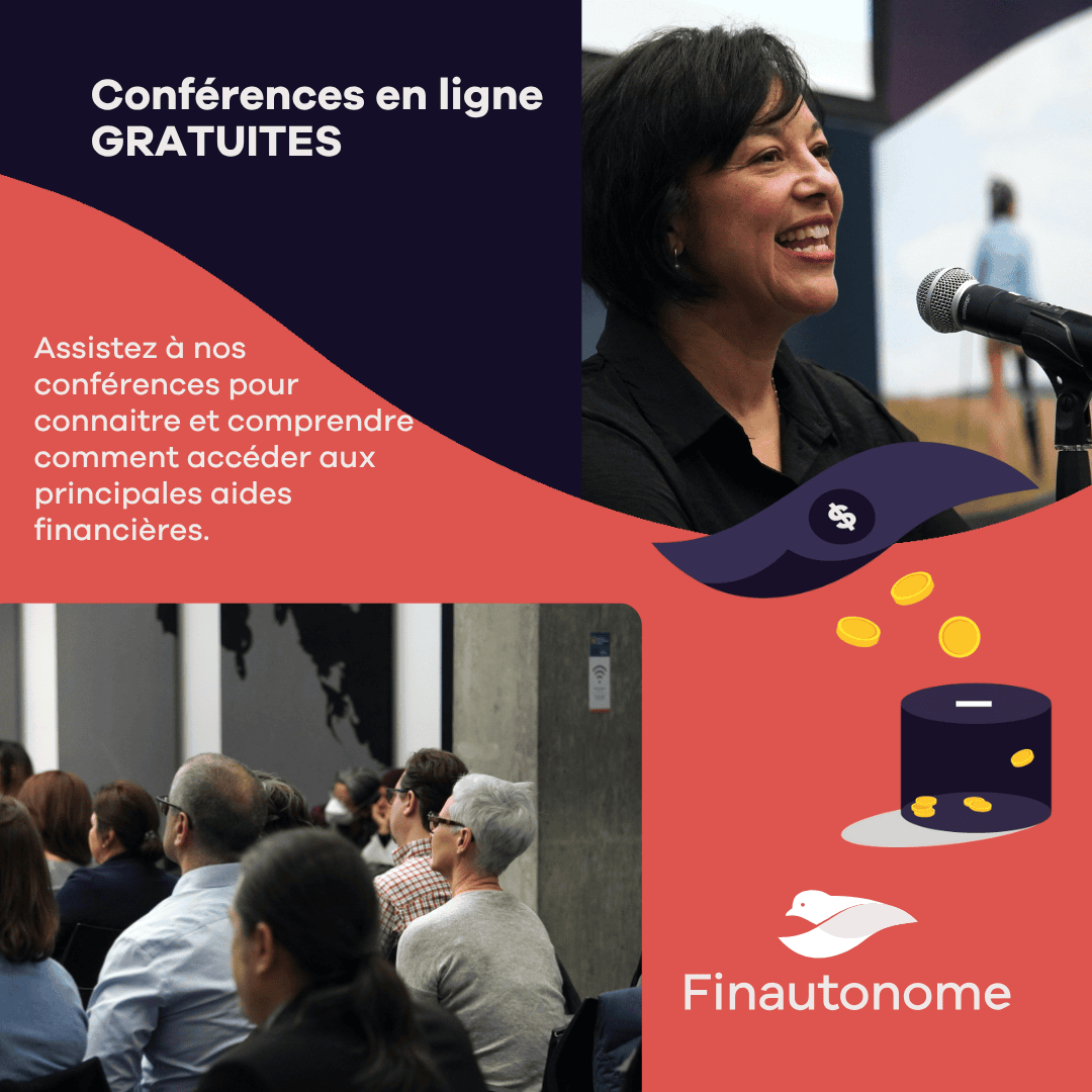 Assistez à nos conférences pour connaitre et comprendre comment accéder aux principales aides financières.